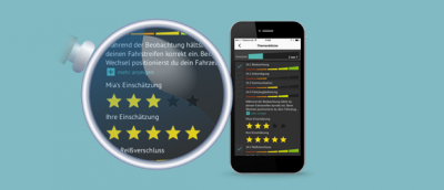 2. Wie verteile ich die Sterne bei der Bewertung?